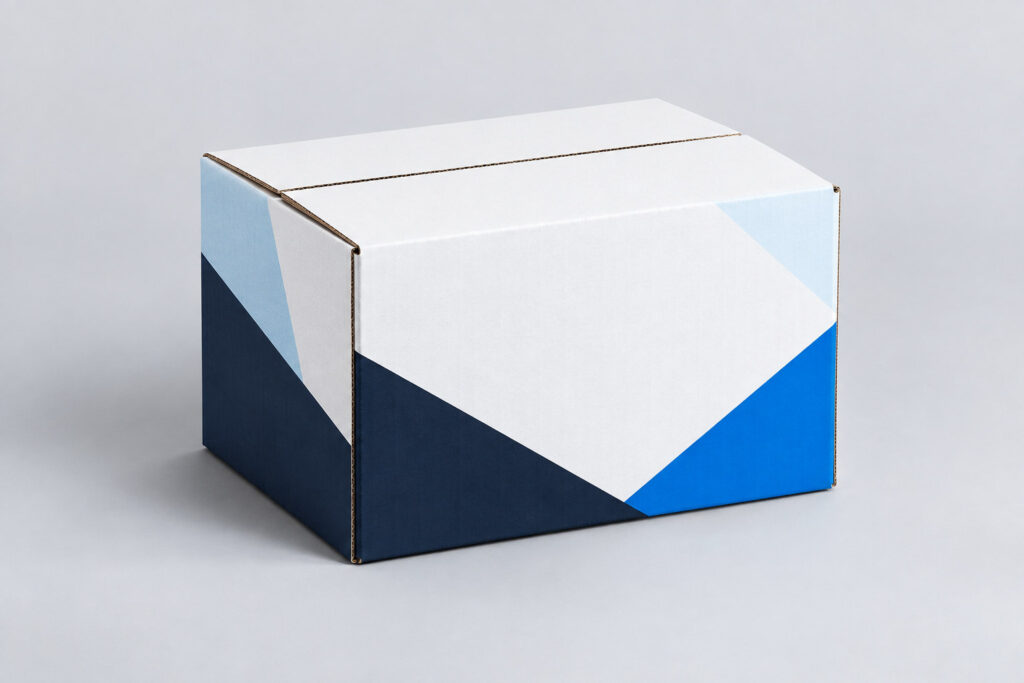 PackNiti packaging mockup: Custom FEFCO 0201 Shipping Paper Box (PN-PD-000010)