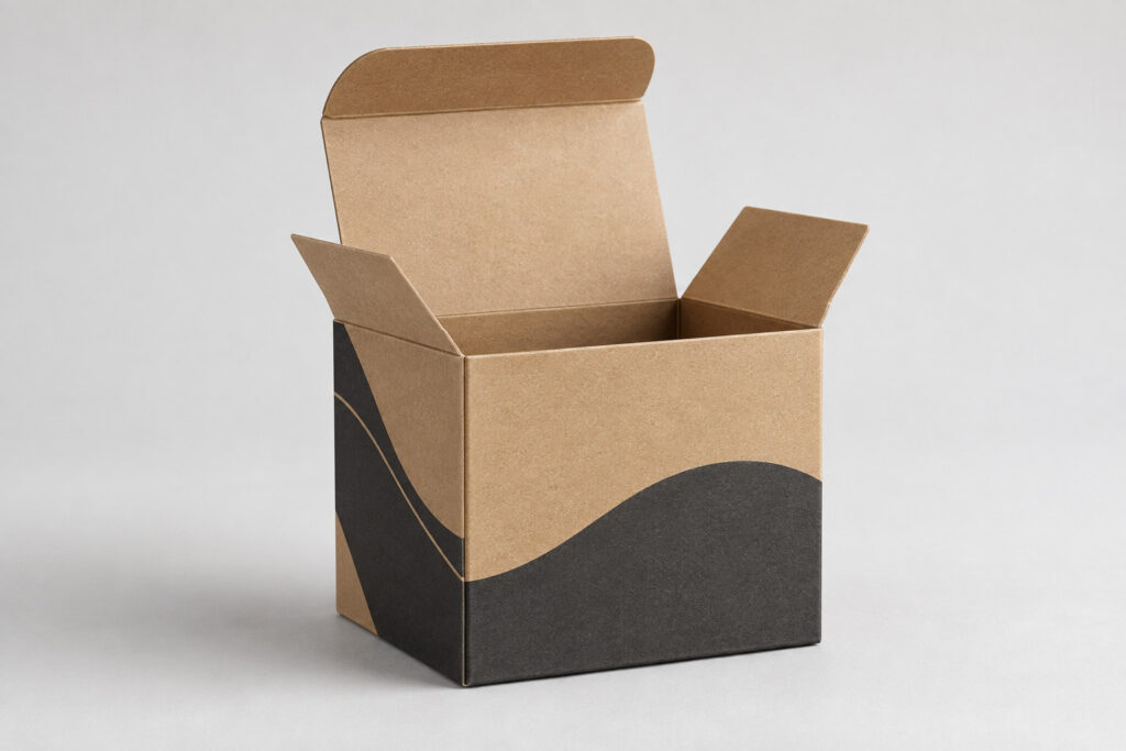 PackNiti packaging mockup: Custom Face Cream Open Tuck End Box (PN-PD-000016)