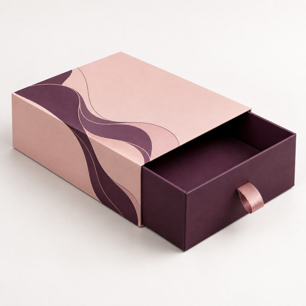 PackNiti packaging mockup: Custom Drawer Gift Box (Style 000028) (PN-PD-000028)