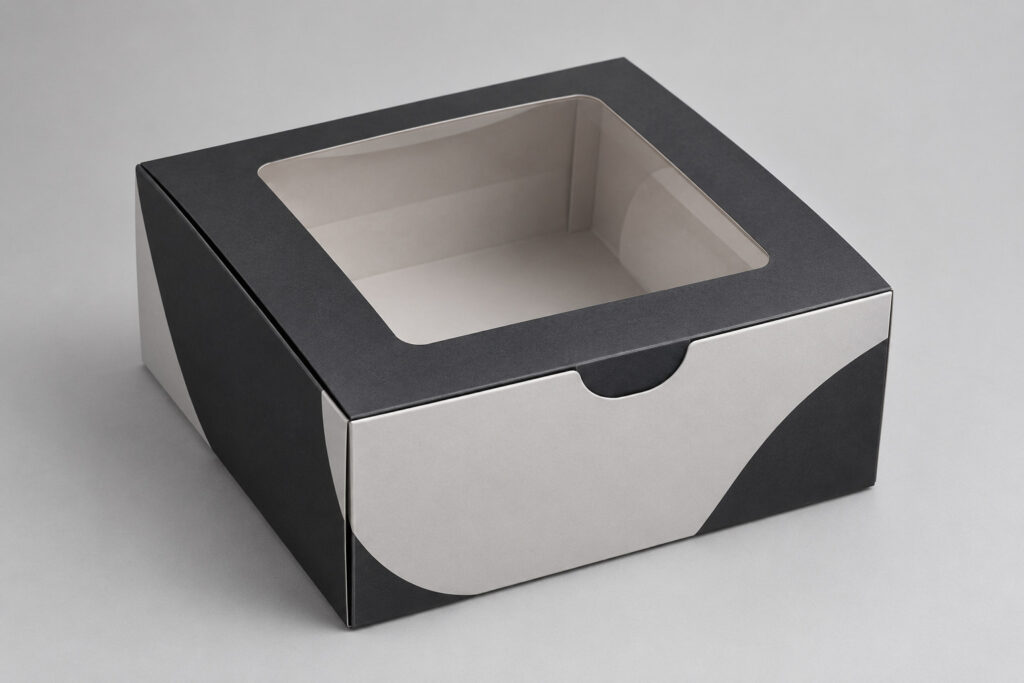 PackNiti packaging mockup: Custom Dessert Box (Style 000049) (PN-PD-000049)