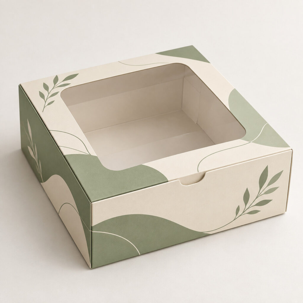 PackNiti packaging mockup: Custom Baked Box (PN-PD-000052)