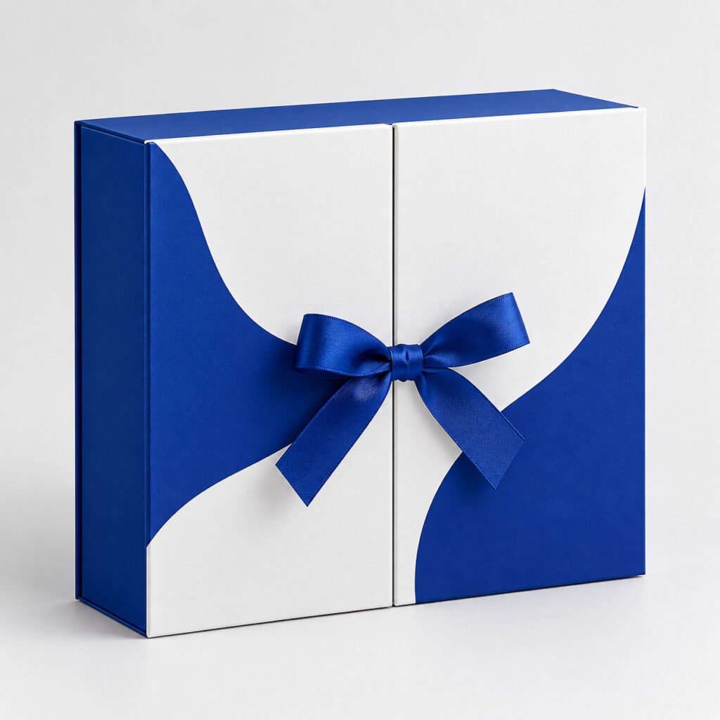PackNiti packaging mockup: Custom Double Door Gift Box (PN-PD-000053)
