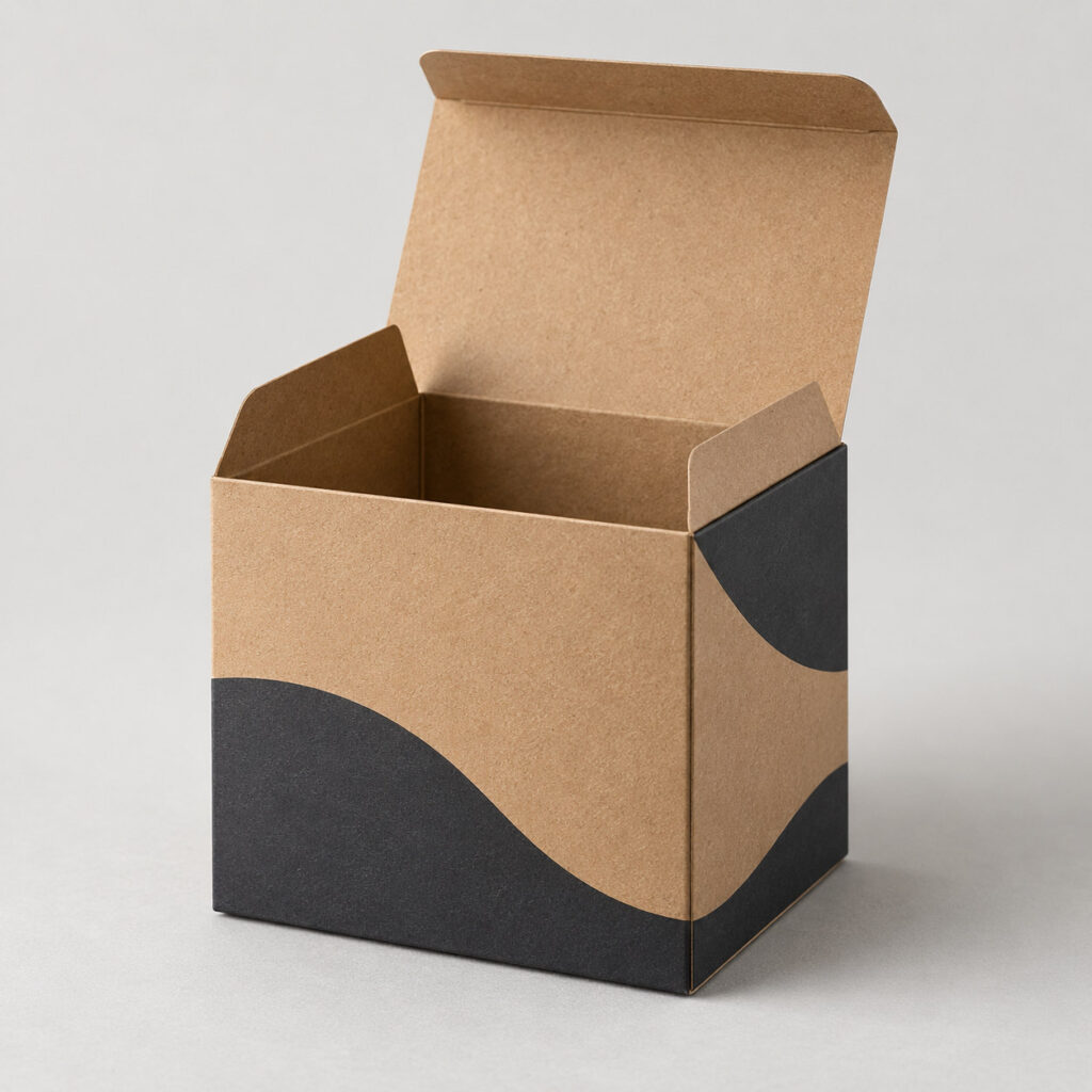PackNiti packaging mockup: Custom Flip Top Square Skincare Box (PN-PD-000066)