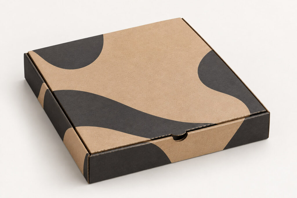 PackNiti packaging mockup: Custom Pizza Box (Style 000076) (PN-PD-000076)