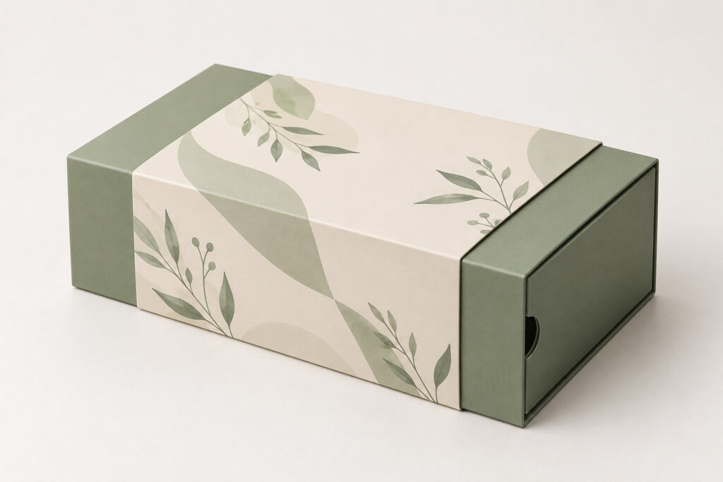 PackNiti packaging mockup: Custom Gift Sleeve Box (Style 000102) (PN-PD-000102)
