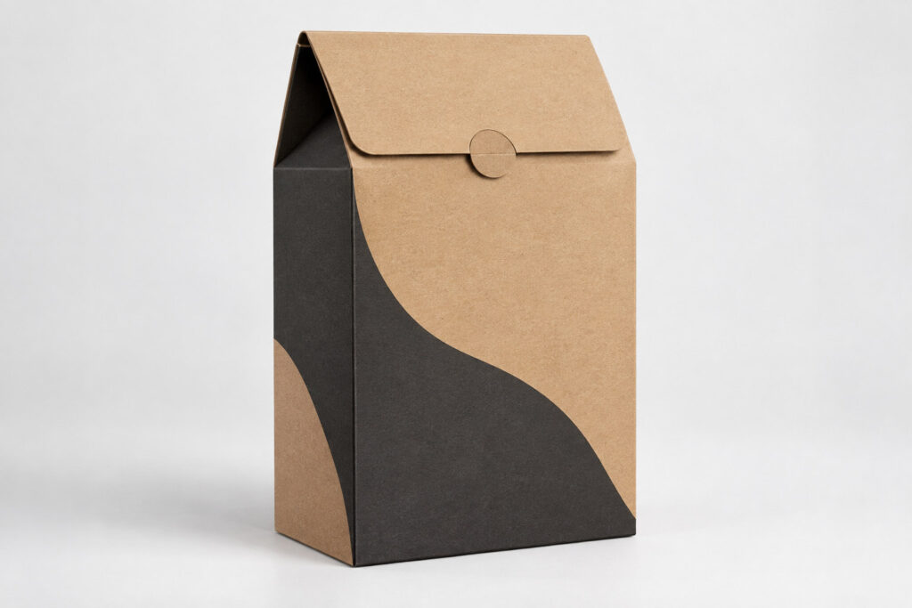 PackNiti packaging mockup: Custom Flip Top Coffee Box (PN-PD-000116)