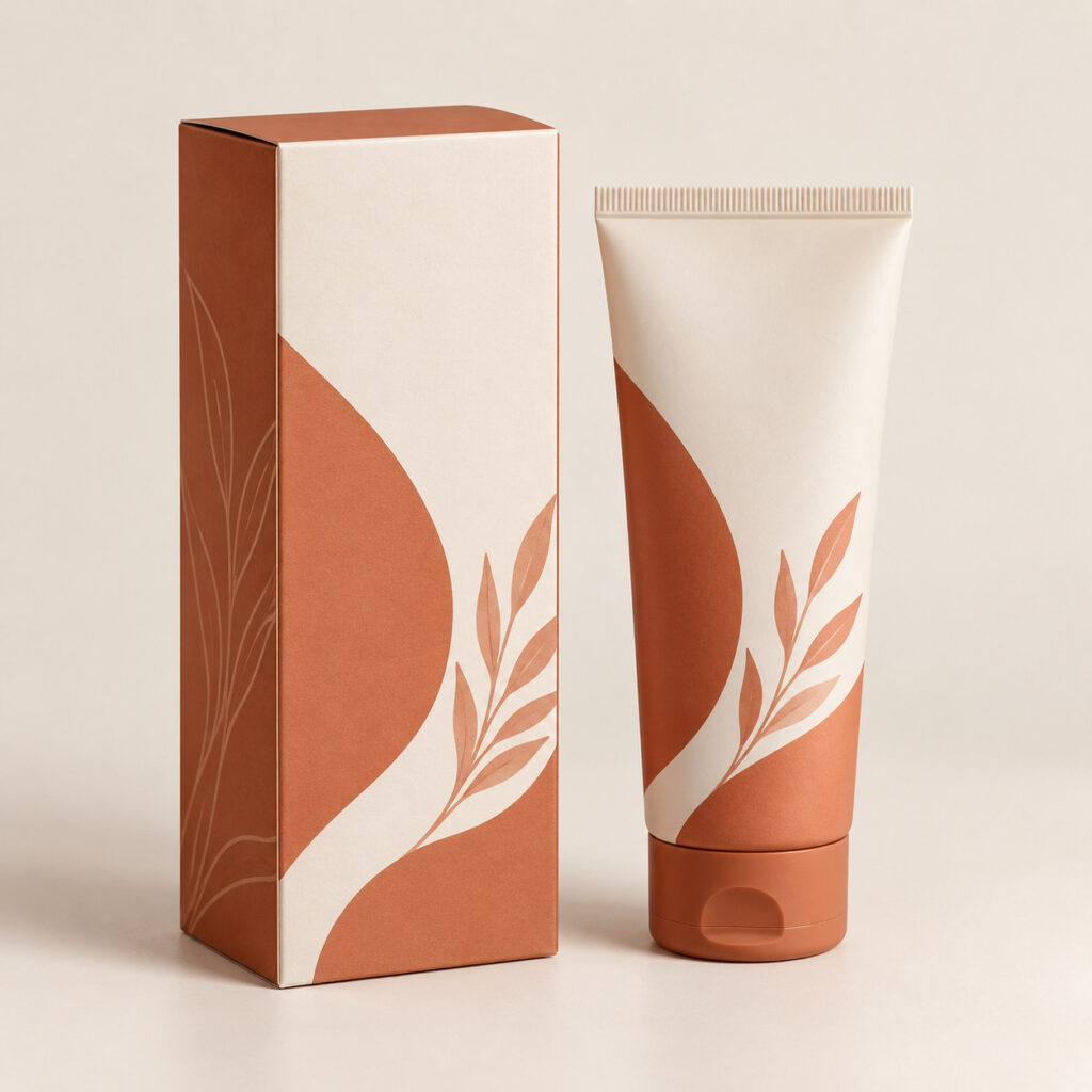 PackNiti packaging mockup: Custom Hand Cream Box (Style 000117) (PN-PD-000117)