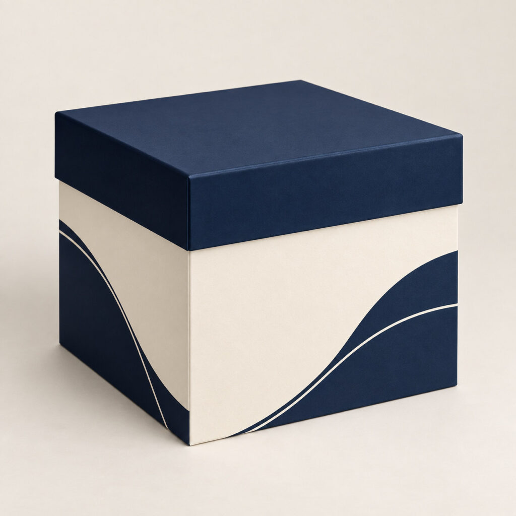 PackNiti packaging mockup: Custom Square Box With Lid (Style 000121) (PN-PD-000121)