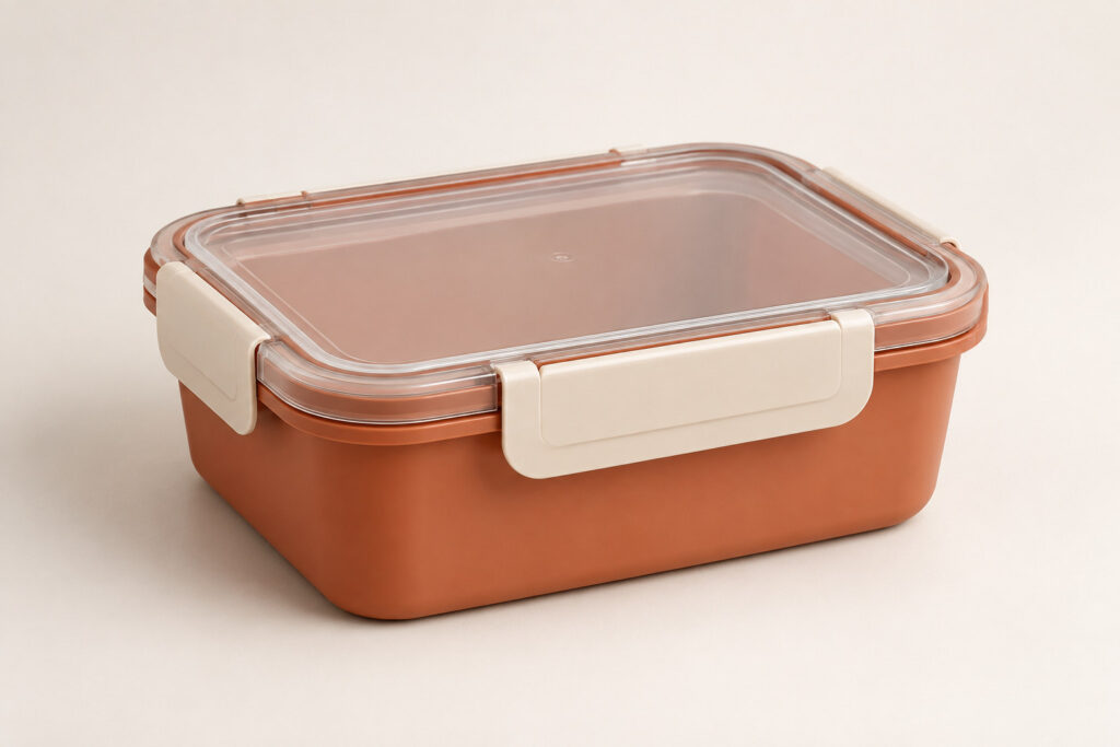 PackNiti packaging mockup: Custom Plastic Box Food Container (PN-PD-000127)