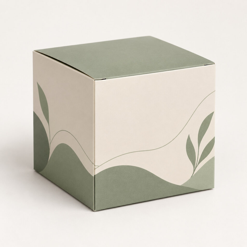 PackNiti packaging mockup: Custom Platonic Cube Box (PN-PD-000132)