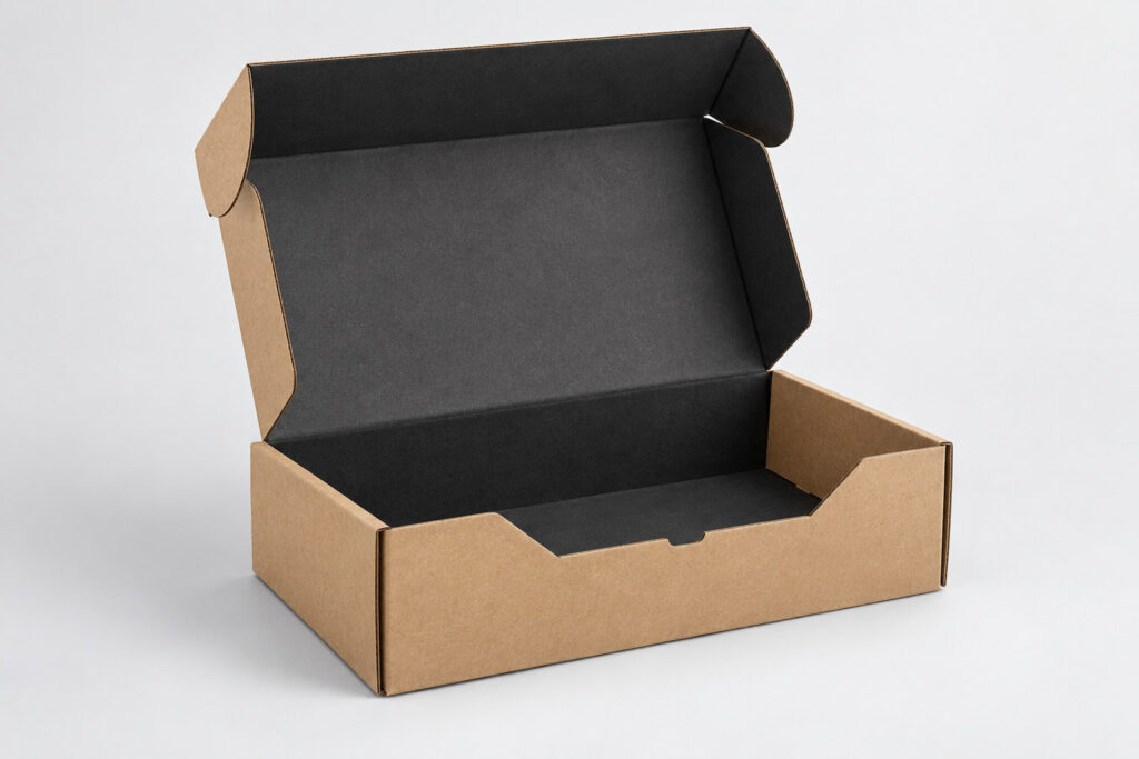 PackNiti packaging mockup: Custom FEFCO 0471 Flip Top Mailer Box With Polygonal Tuck Front (PN-PD-000146)