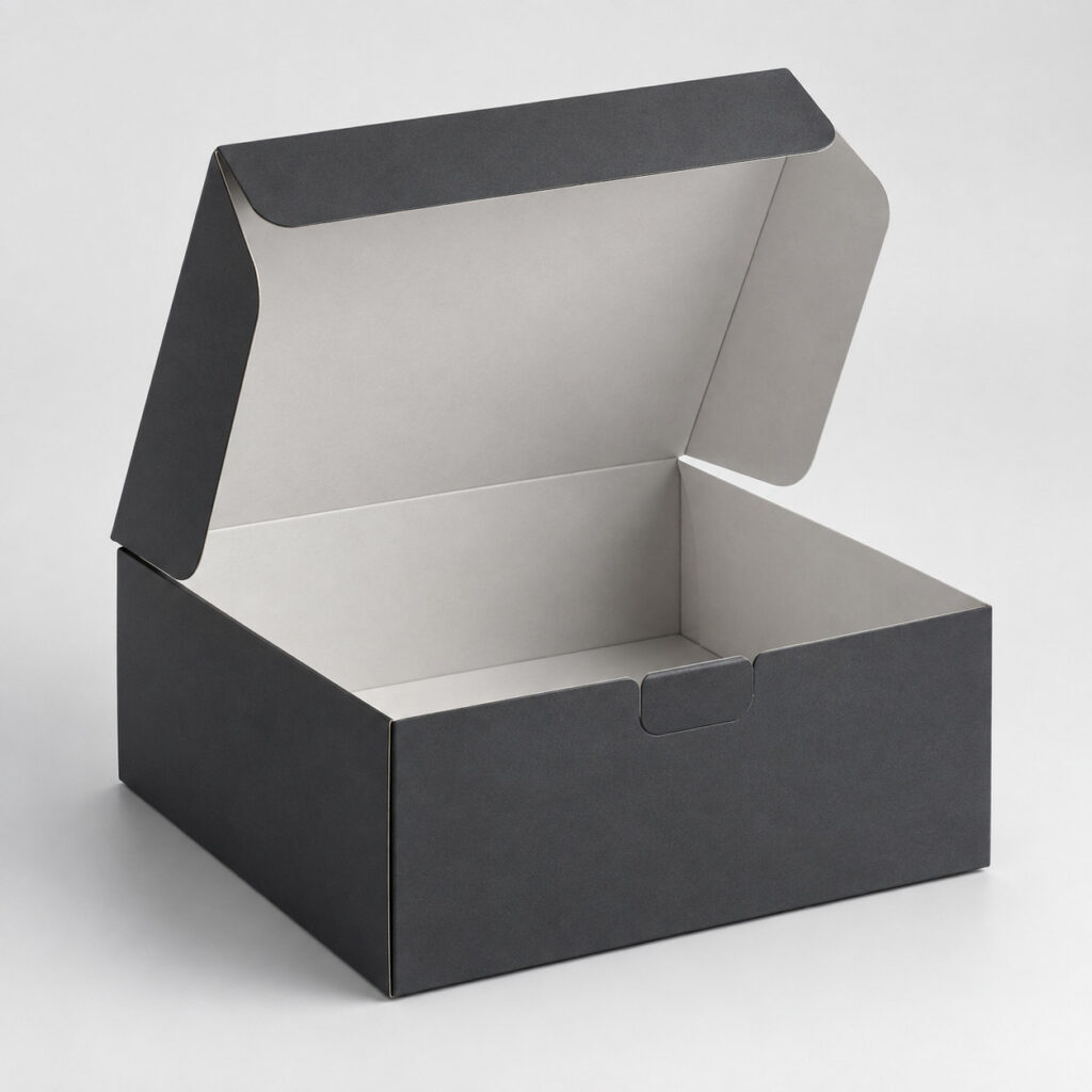 PackNiti packaging mockup: Custom Adhesive Flip-top Cake Box (PN-PD-000159)