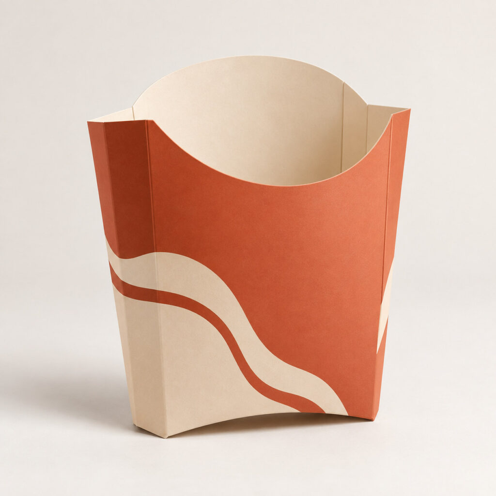 PackNiti packaging mockup: Custom French Fries Box (Style 000167) (PN-PD-000167)