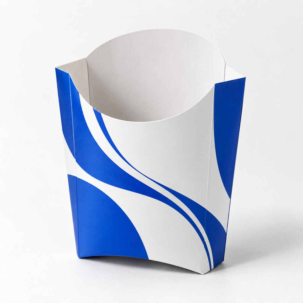 PackNiti packaging mockup: Custom French Fries Container (PN-PD-000193)