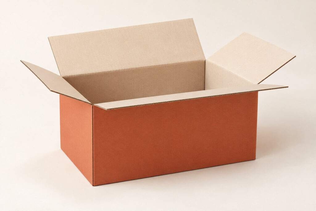 PackNiti packaging mockup: Custom FEFCO 0209 Regular Paper Shipping Cartons (PN-PD-000197)