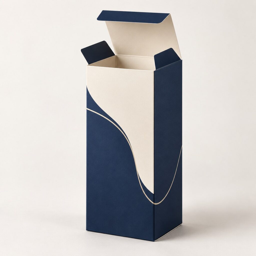 PackNiti packaging mockup: Custom Flip Top Body Lotion Box (PN-PD-000205)