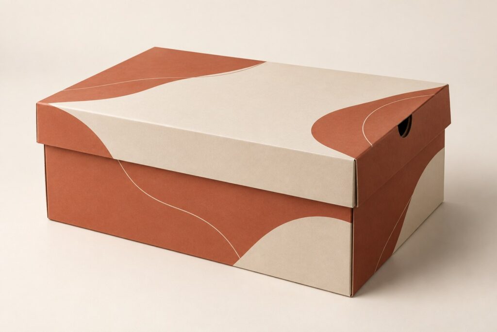 PackNiti packaging mockup: Custom Shoe Box (PN-PD-000207)