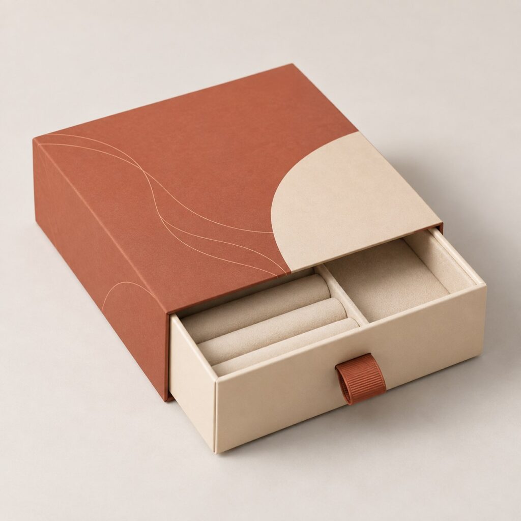 PackNiti packaging mockup: Custom Jewellery Drawer Box (PN-PD-000217)