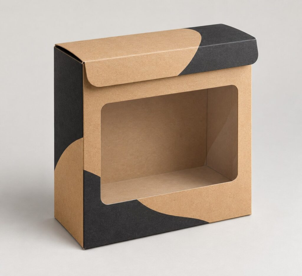 PackNiti packaging mockup: Custom Flip Top Boxes With Window Easy (PN-PD-000236)
