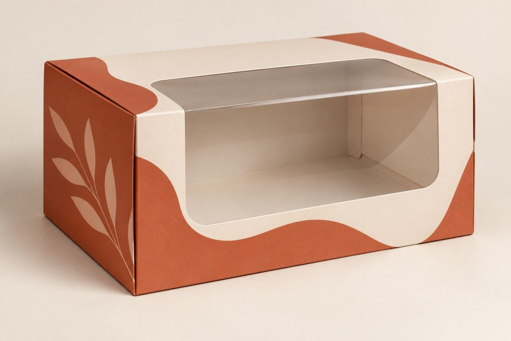 PackNiti packaging mockup: Custom Window Bread Box (PN-PD-000237)