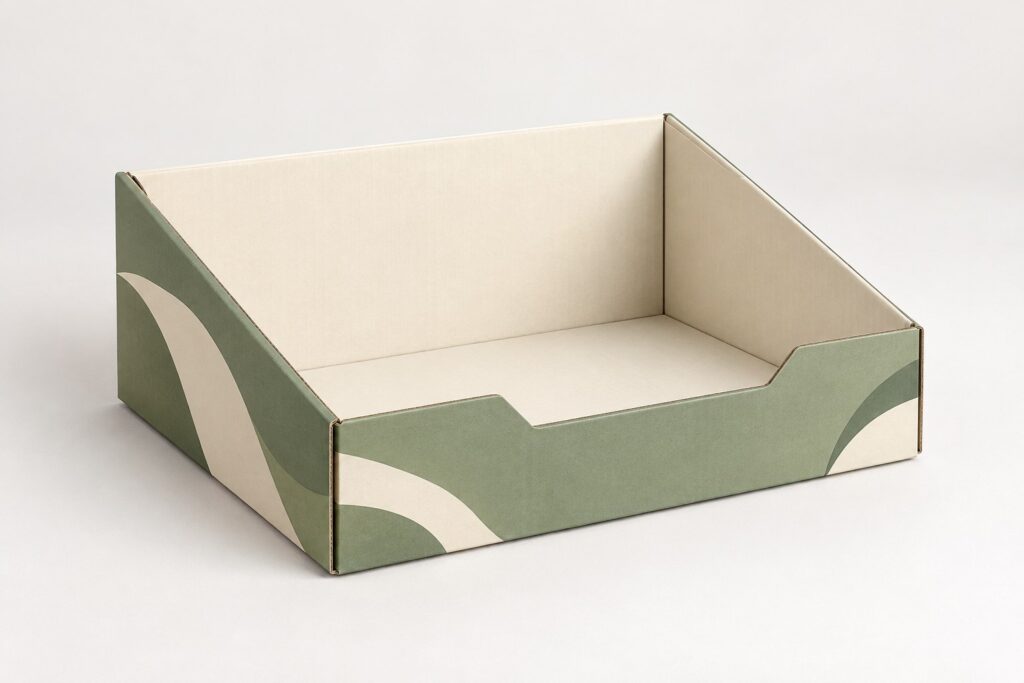PackNiti packaging mockup: Custom Cardboard Tray Box (Style 000242) (PN-PD-000242)