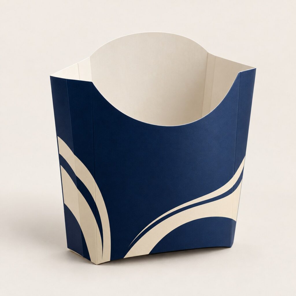 PackNiti packaging mockup: Custom French Fries Box (Style 000245) (PN-PD-000245)