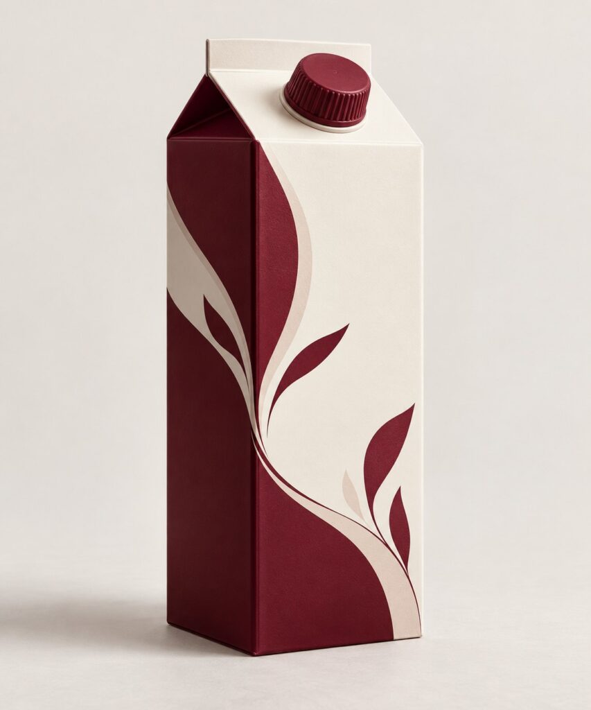 PackNiti packaging mockup: Custom 200ml Juice Carton (Style 000254) (PN-PD-000254)