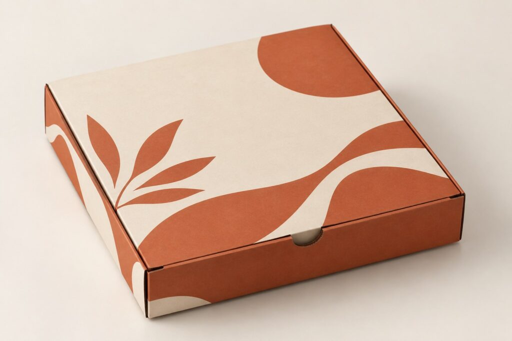 PackNiti packaging mockup: Custom Pizza Box (Style 000297) (PN-PD-000297)