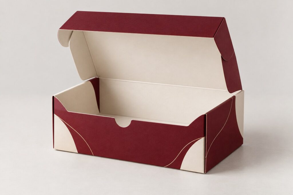 PackNiti packaging mockup: Custom Snap-on Flip-top Socket Box (PN-PD-000304)