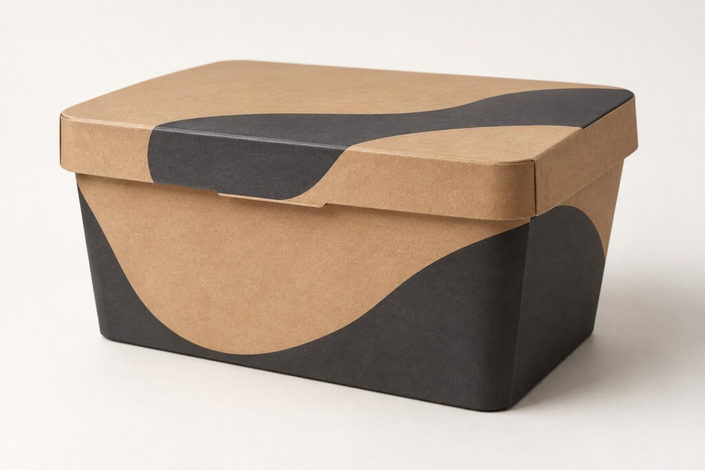 PackNiti packaging mockup: Custom Ice Cream Box (Style 000306) (PN-PD-000306)