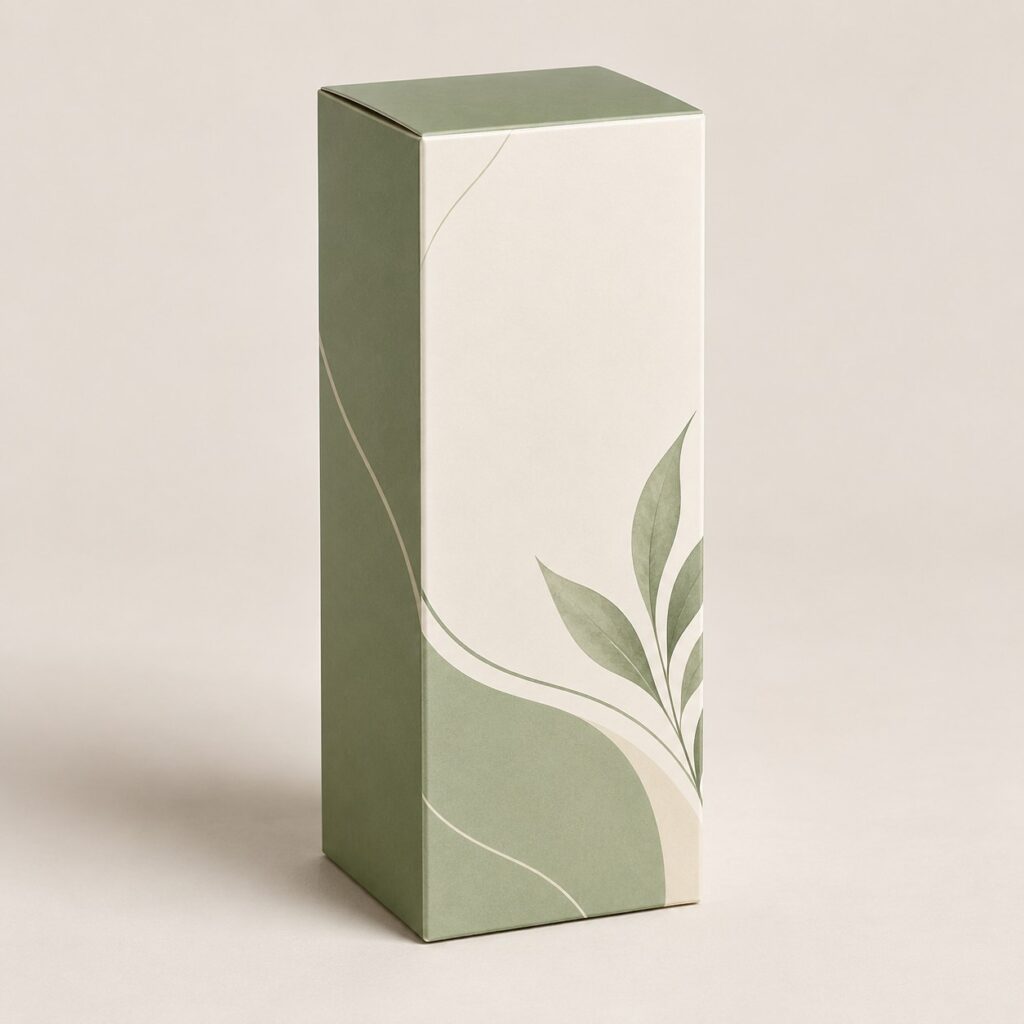 PackNiti packaging mockup: Custom Lotion Box (Style 000322) (PN-PD-000322)