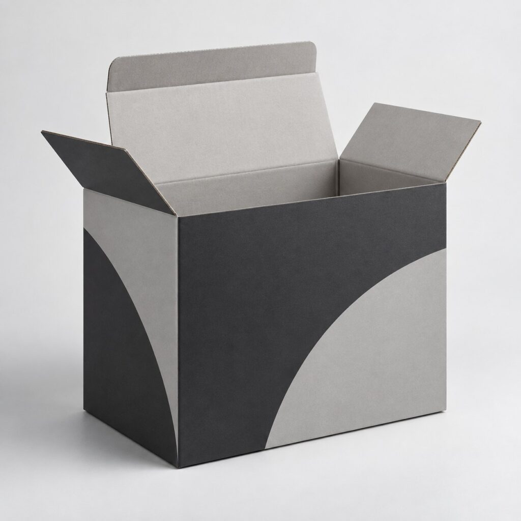 PackNiti packaging mockup: Custom FEFCO 0701 Regular Slotted Container With Auto Lock Bottom (PN-PD-000329)