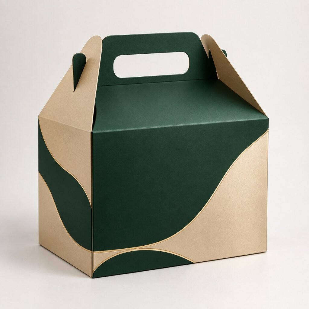 PackNiti packaging mockup: Custom Custom Plain Gable Box (PN-PD-000330)