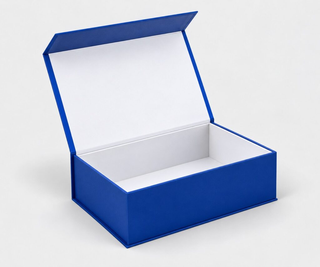 PackNiti packaging mockup: Custom Hinged Flip Lid Rigid Box (PN-PD-000333)