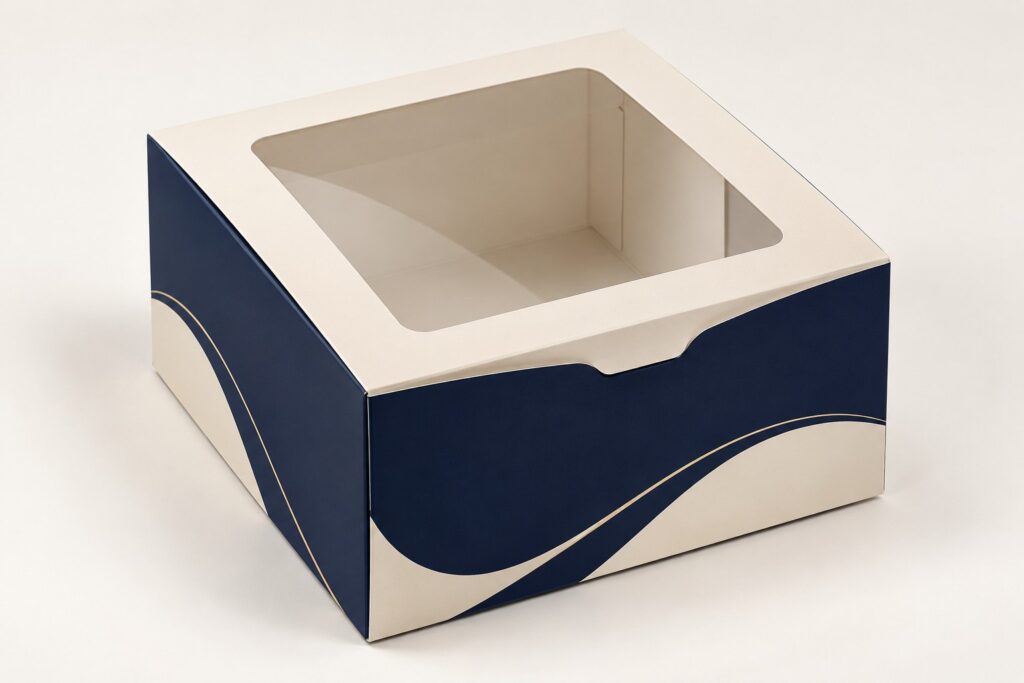 PackNiti packaging mockup: Custom Dessert Box (Style 000335) (PN-PD-000335)