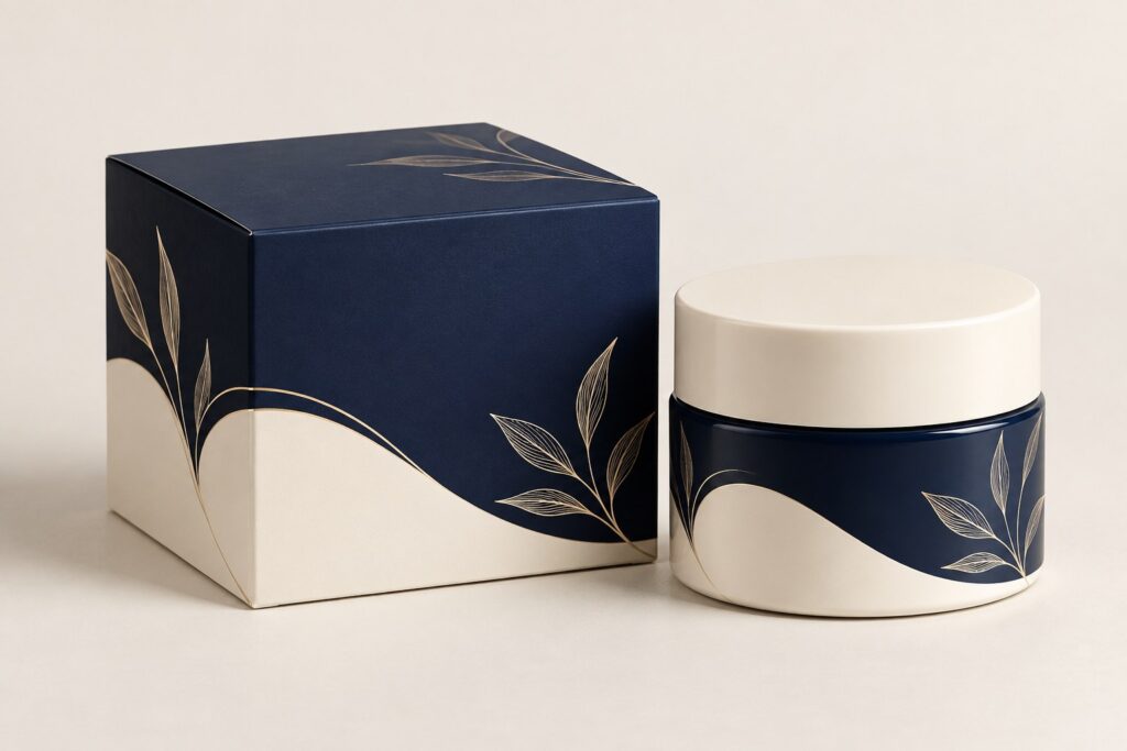 PackNiti packaging mockup: Custom Moisturizer Box (Style 000341) (PN-PD-000341)