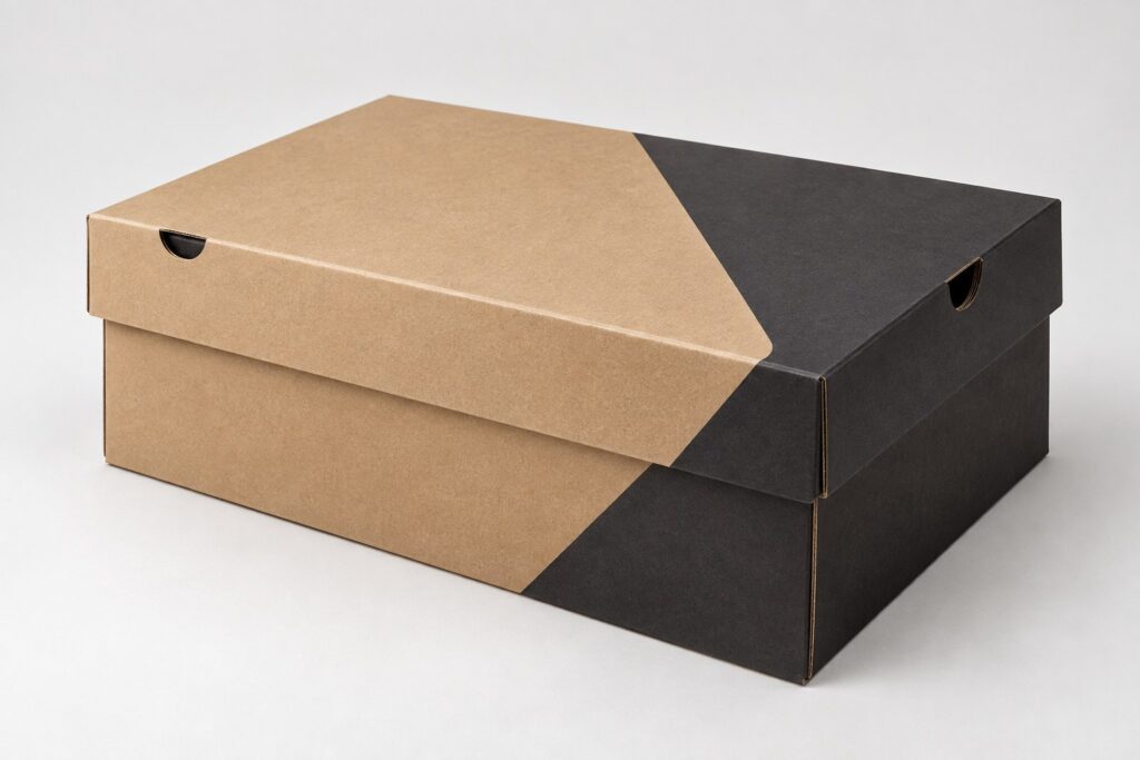 PackNiti packaging mockup: Custom Folding Paper Packaging Shoes Box (Style 000346) (PN-PD-000346)