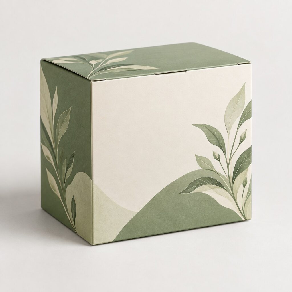 PackNiti packaging mockup: Custom Tea Sachet Box (PN-PD-000352)