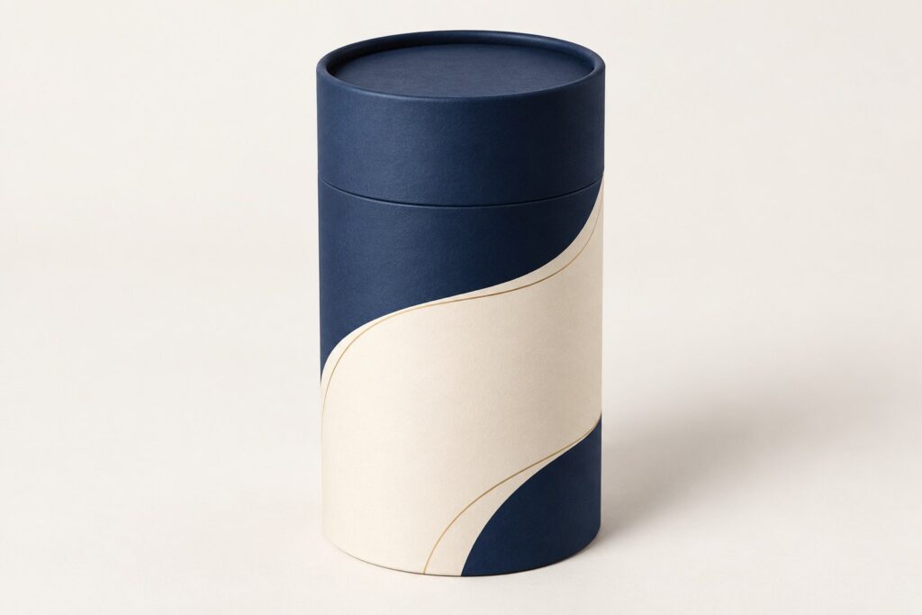 PackNiti packaging mockup: Custom Kraft Paper Tube Box (PN-PD-000355)