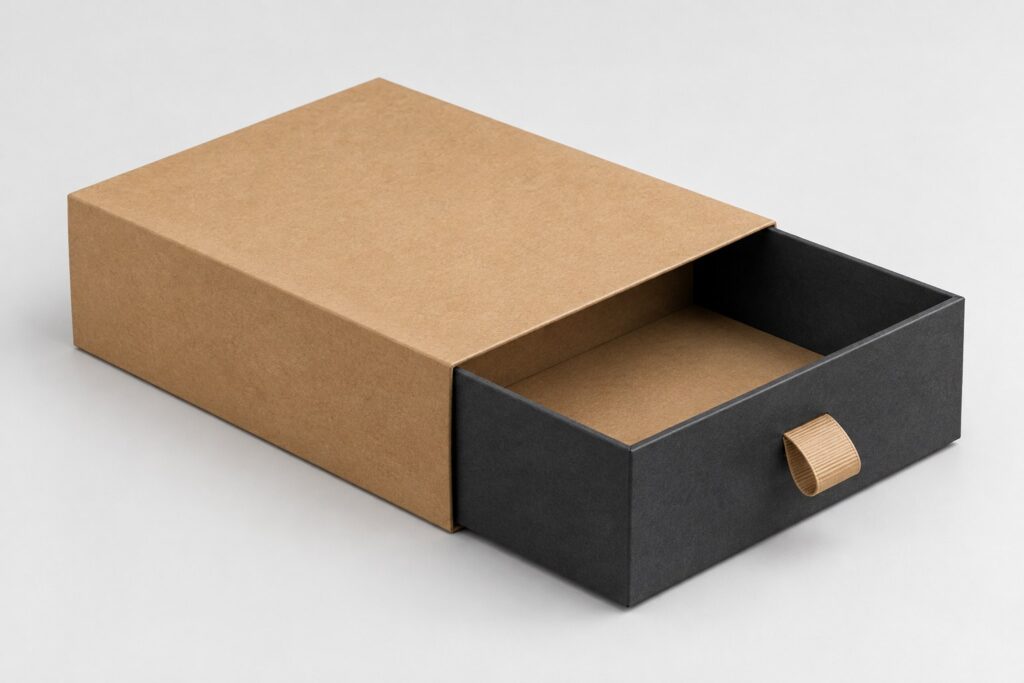 PackNiti packaging mockup: Custom Gift Tray Drawer Box (Style 000356) (PN-PD-000356)