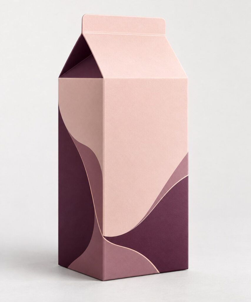 PackNiti packaging mockup: Custom Milk Carton (Style 000358) (PN-PD-000358)