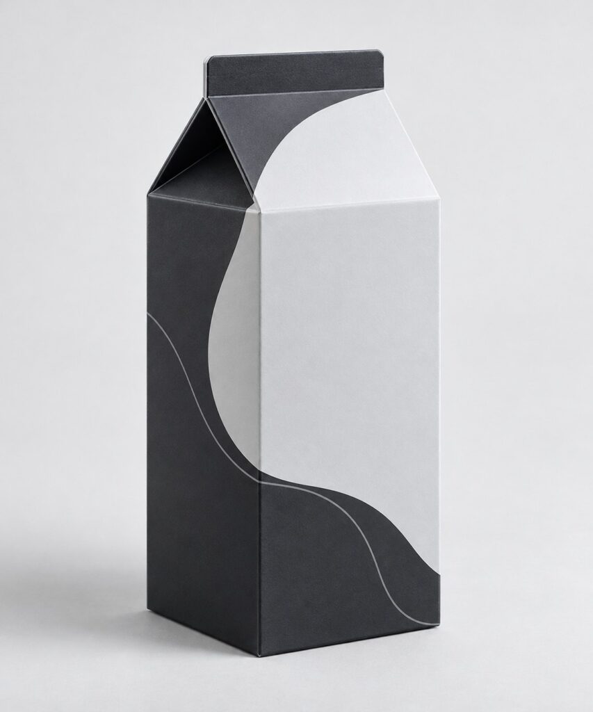 PackNiti packaging mockup: Custom Milk Carton (Style 000359) (PN-PD-000359)