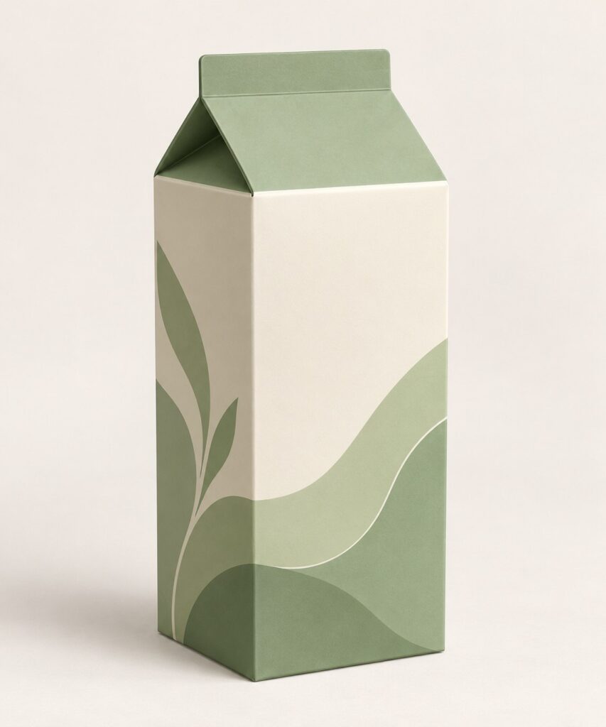 PackNiti packaging mockup: Custom Milk Carton (Style 000362) (PN-PD-000362)