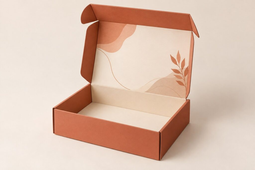 PackNiti packaging mockup: Custom Open Gift Box (Style 000387) (PN-PD-000387)