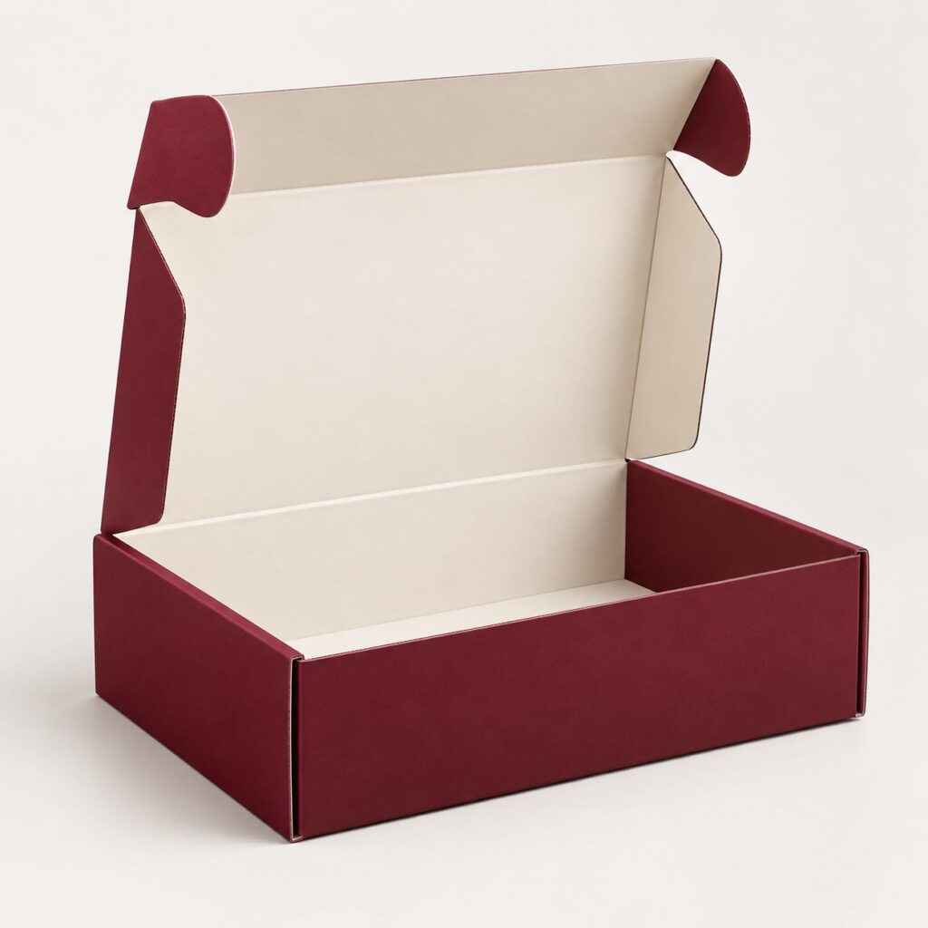 PackNiti packaging mockup: Custom Mailer Boxes Hook Flip Top (PN-PD-000394)