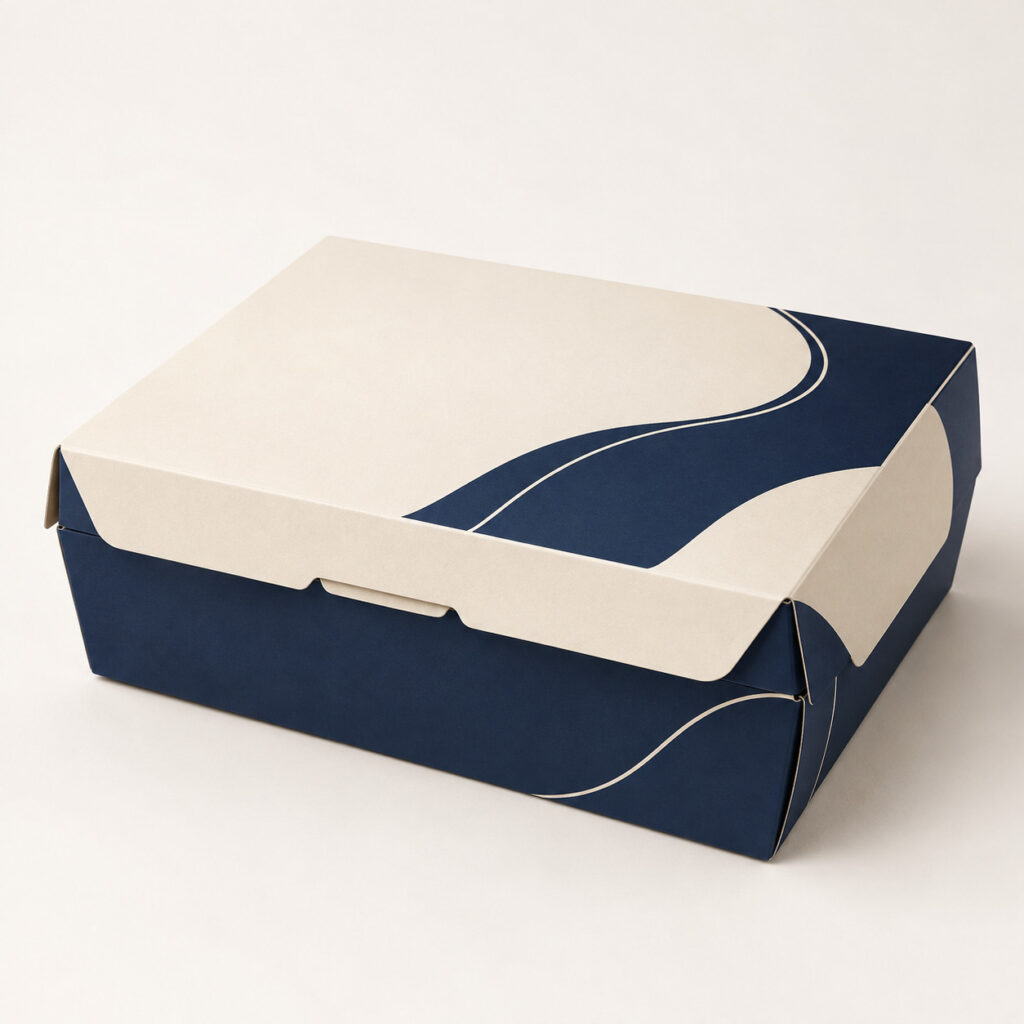 PackNiti packaging mockup: Custom Paper Food Box (PN-PD-000401)