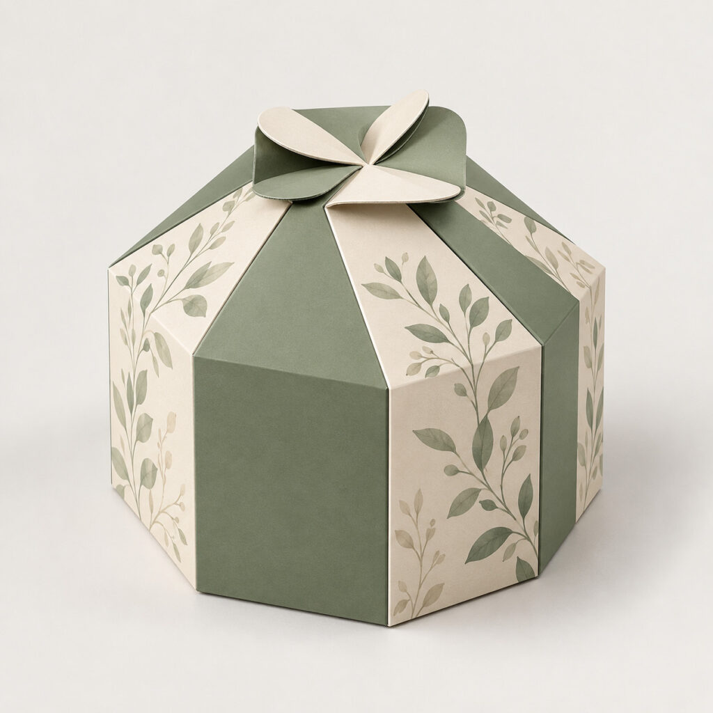 PackNiti packaging mockup: Custom Polygonal Gift Box (PN-PD-000402)