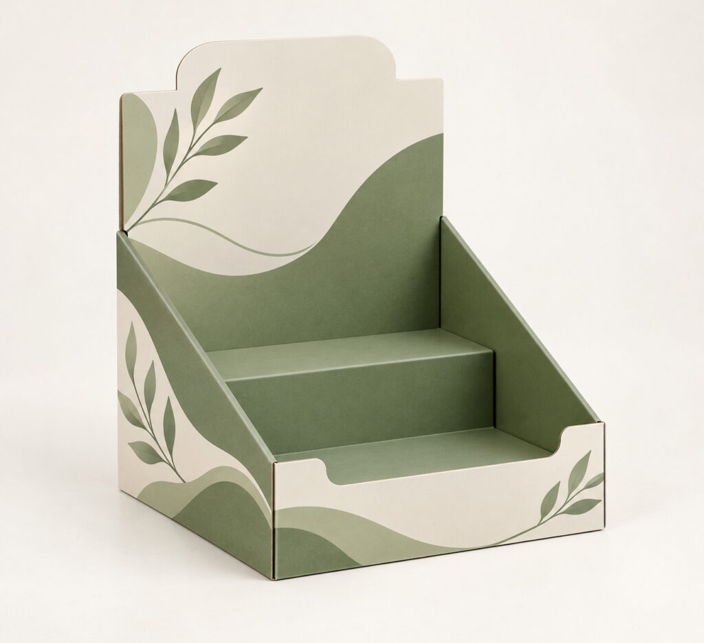 PackNiti packaging mockup: Custom Pos Display Box (Style 000412) (PN-PD-000412)