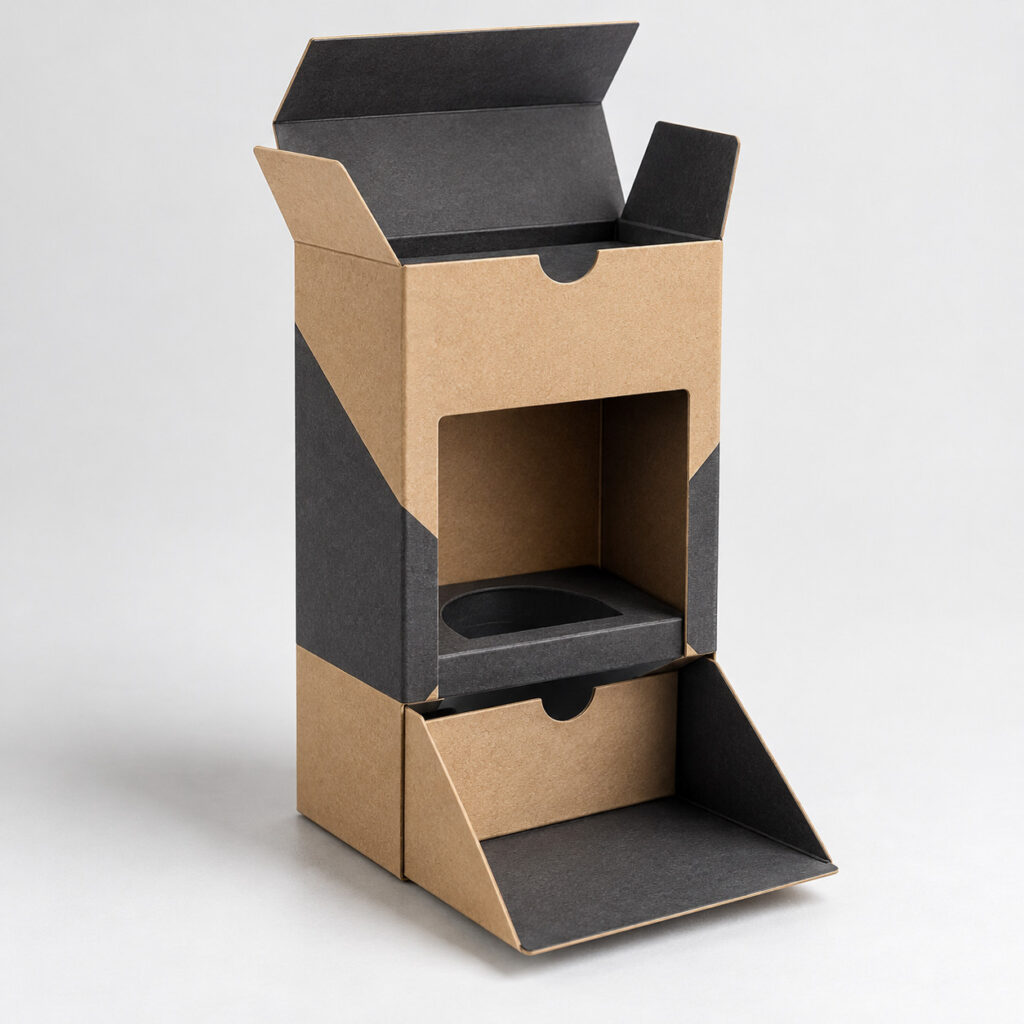 PackNiti packaging mockup: Custom Square Double Opening Perfume Box (PN-PD-000416)
