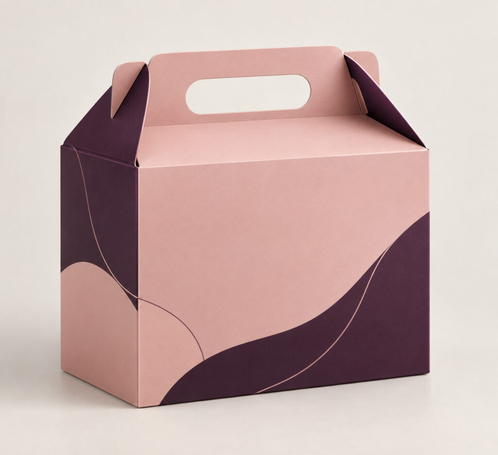 PackNiti packaging mockup: Custom Flip Top Box With Handle (PN-PD-000418)
